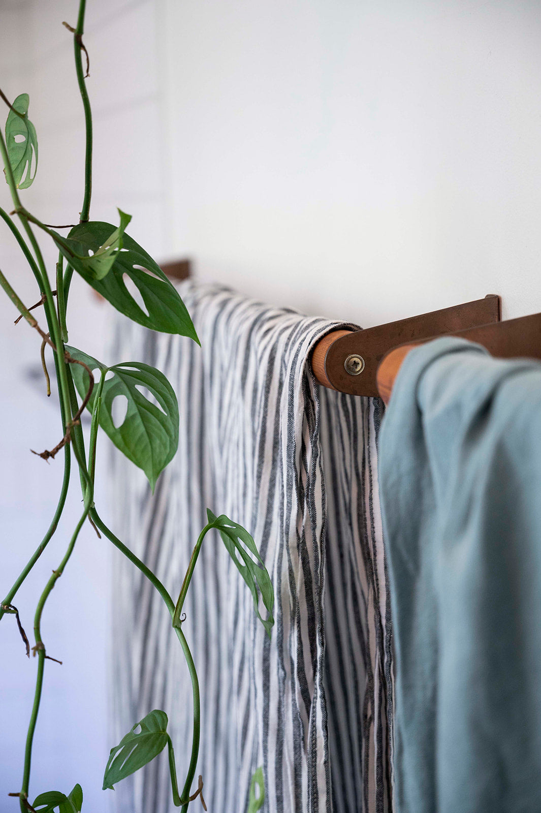 Towel Rail – Wood & Metal