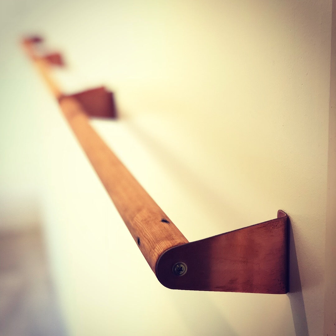 Towel Rail – Wood & Metal